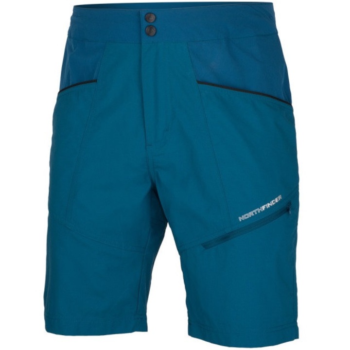 Northfinder Mathew túra rövidnadrág, kék, S méret, ripstop anyag, állítható derékrész