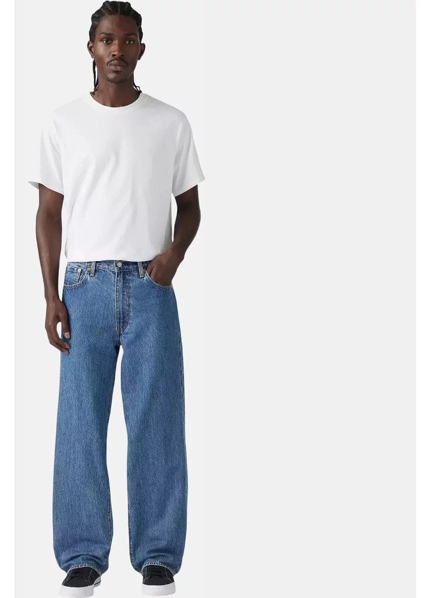 Blugi barbati Levi's 578 baggy, croiala lejera, albastru, bumbac