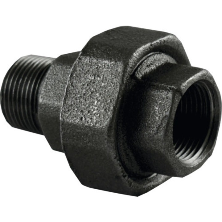 Racord olandez fonta 1” FI-FE negru