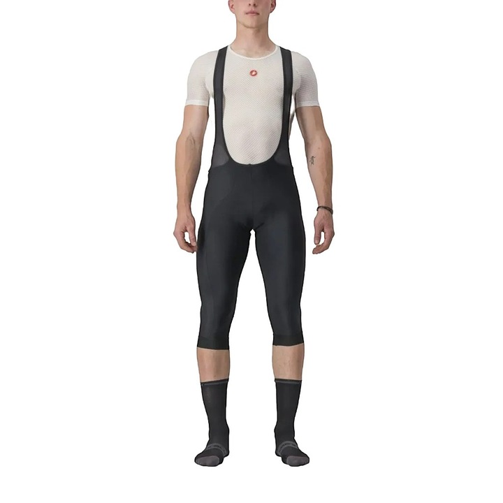 Pantaloni scurti ciclism cu bretele barbati Castelli Entrata 2, Negru
