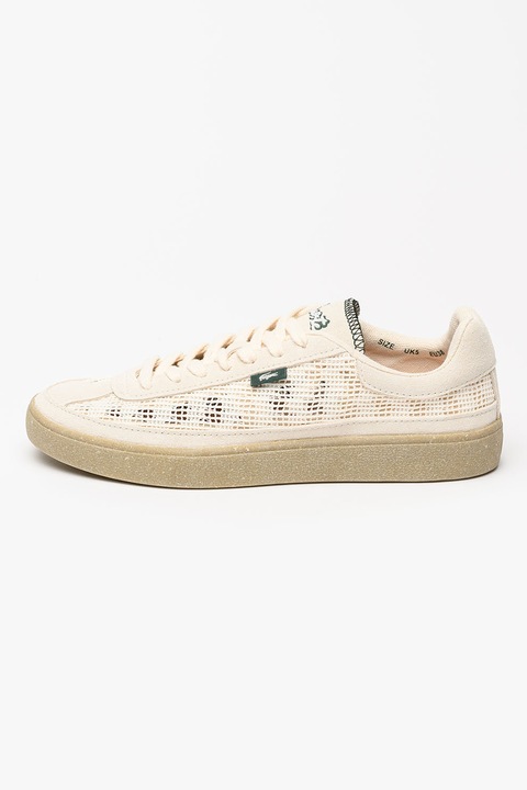 Lacoste, Велурени маратонки с мрежа, Светло бежово