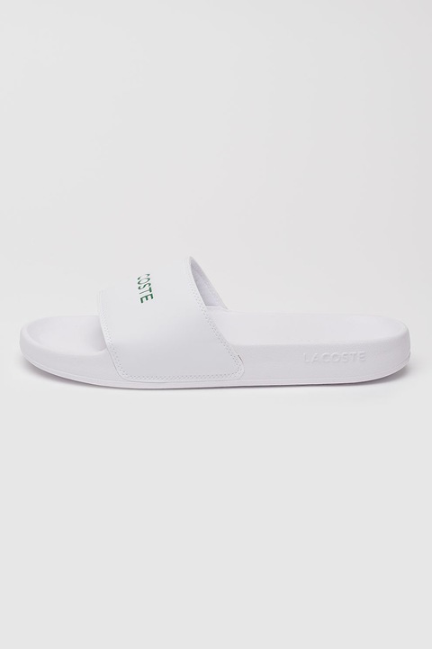 Lacoste, Чехли Serve с лого, Зелен/Бял