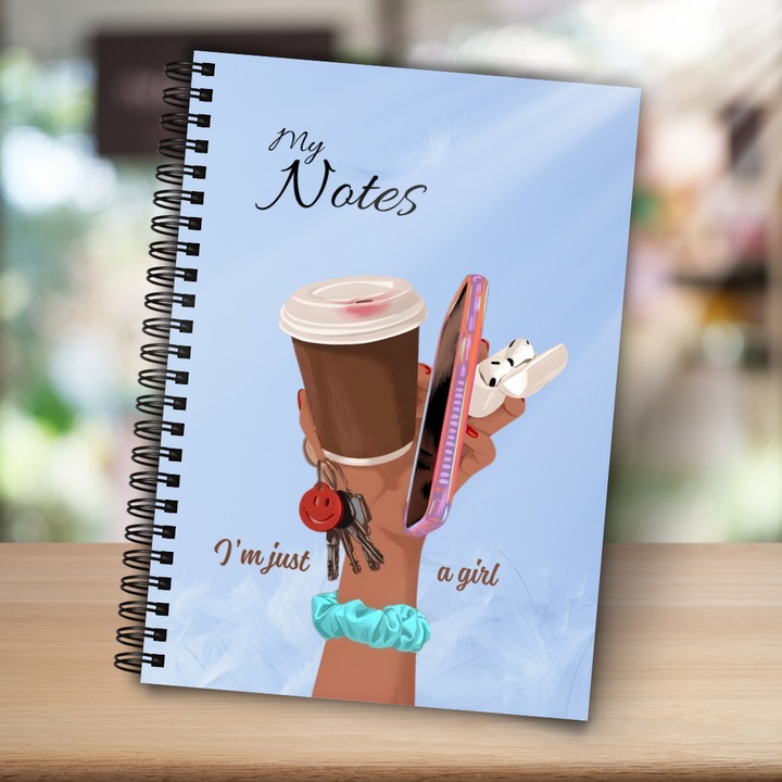 Füzet, sima lapok, A5, spirálos, MG Office, 160 oldal, puha borító, fehér