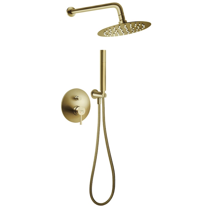 Set de dus podomitkov, NOVASERVIS, Ciriculus, Brushed Gold, design modern, confortabil