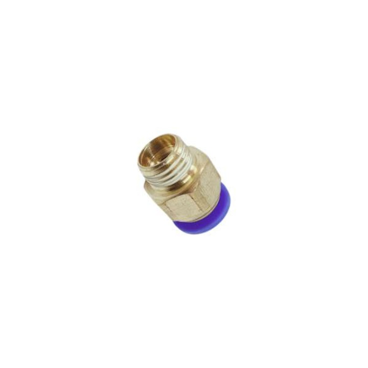 Conector pneumatic AZ, 10 mm, filet 12, 7 mm, alama, plastic, 24 mm