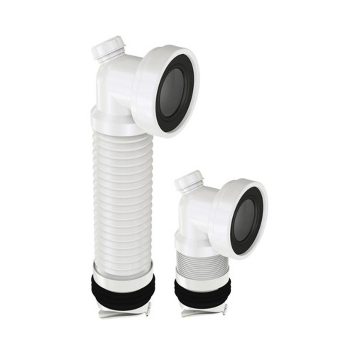 Cot WC rigid cu manson si clapeta sens