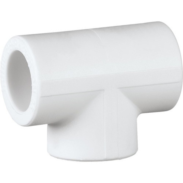 Element T/ Teu egal PPR alb 25 mm