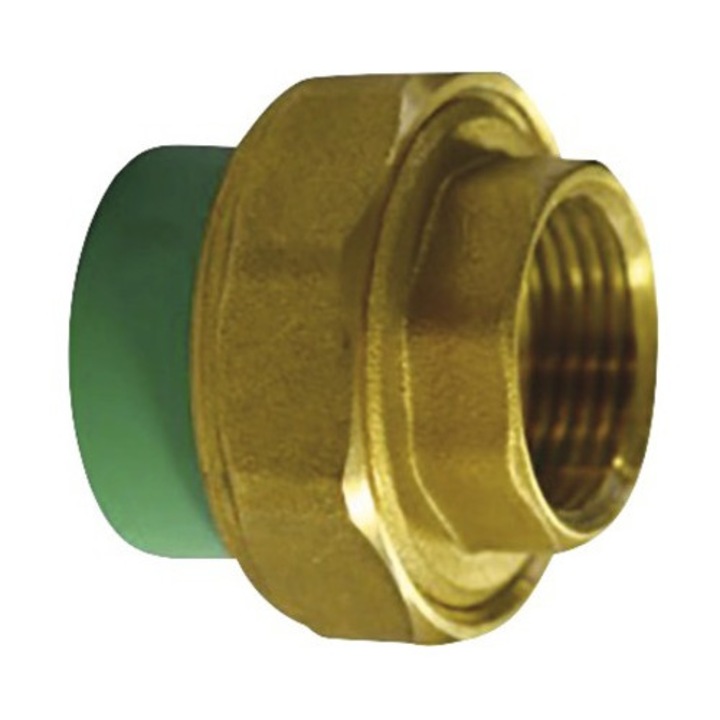 Mufa PPR verde cu olandez Ø 32 mm x 1” FI