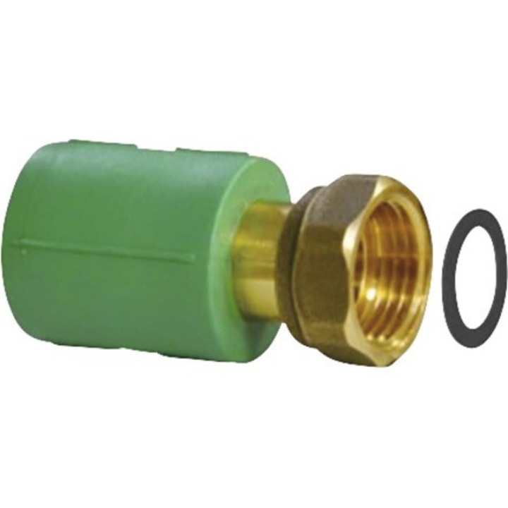 Racord PPR verde semiolandez Ø 20 mm x 1/2”