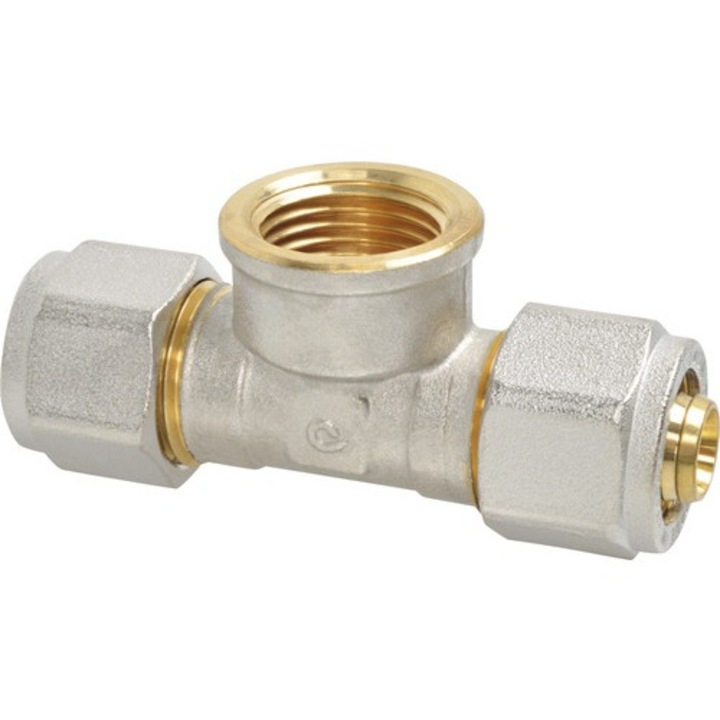 Element T/Teu pentru teava PexAl 16x1/2"FIx16mm