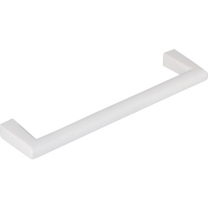 Maner pentru mobila distanta perforatii 128mm, aluminiu mat alb