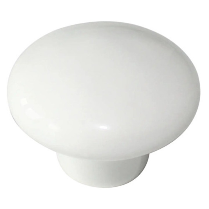 Buton pentru mobila Ø32mm, portelan alb