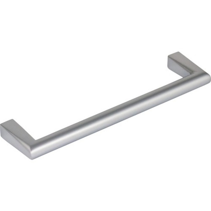 Maner pentru mobila distanta perforatii 128mm, aluminiu crom mat