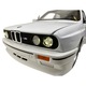BMW M3 E30 fehér modellautó 1:24 fém replika fények hangok nyitható ajtók motorháztető csomagtartó