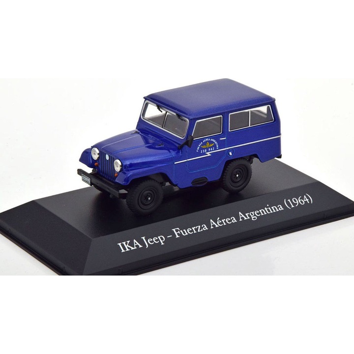 Macheta Jeep IKA Fuerza Aerea Argentina 1964 fém gumi kerekek 1:43 méretarány