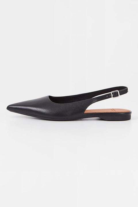 Vagabond Shoemakers, Кожени пантофки Hermine с остър връх, Черен