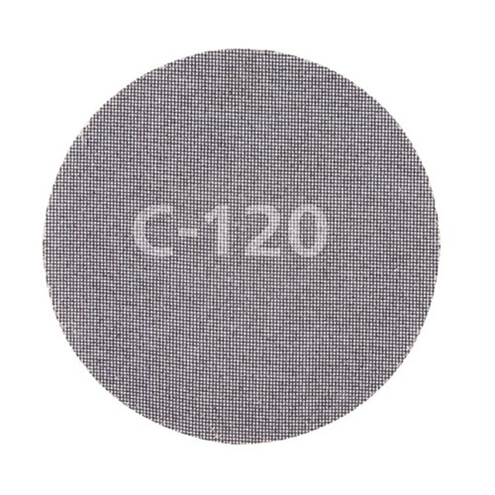 Discuri tip plasa pentru slefuit pereti Wolfcraft Ø225 mm, granulatie 120, pentru glet/gipscarton, pachet 5 bucati