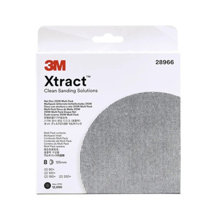 Set discuri abrazive 3M 125 mm, multi-pack 8 buc