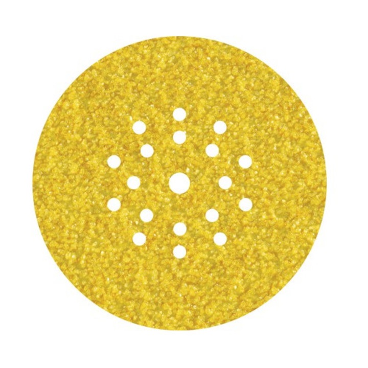 Discuri abrazive pentru slefuit pereti Wolfcraft Ø225 mm, granulatie 60, pentru glet/gipscarton/var lavabil, pachet 5 bucati