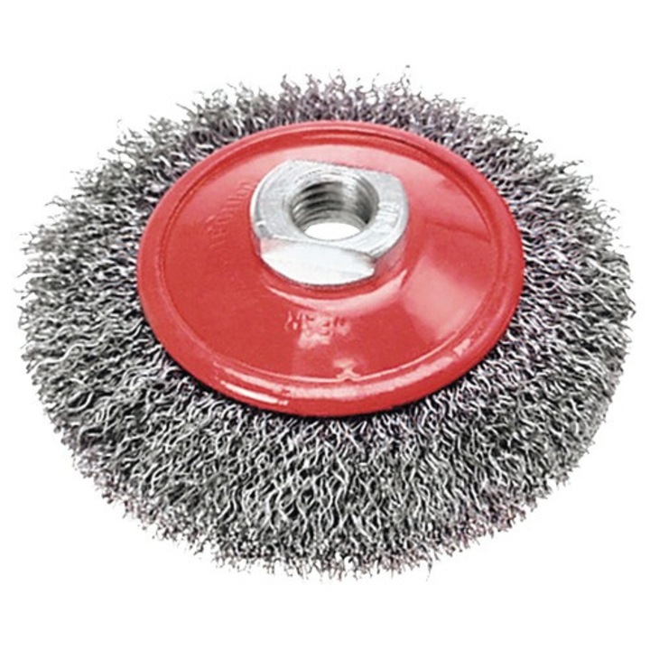 Perie sarma rotunda Verto Ø100mm, sarma fina de otel