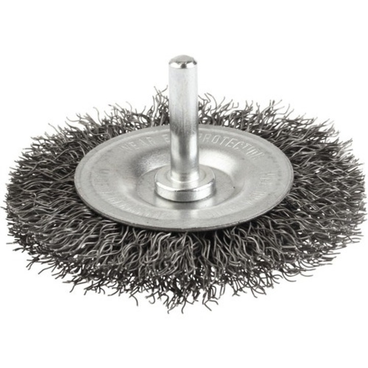 Perie sarma rotunda Lessmann Ø100mm, sarma fina de otel