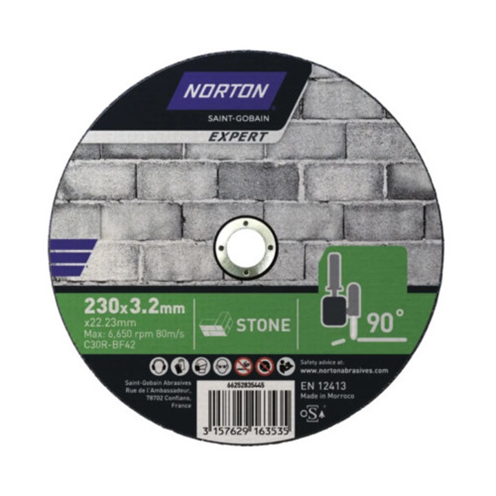 Disc debitare piatra Norton Expert Ø230x3, 2x22, 23mm