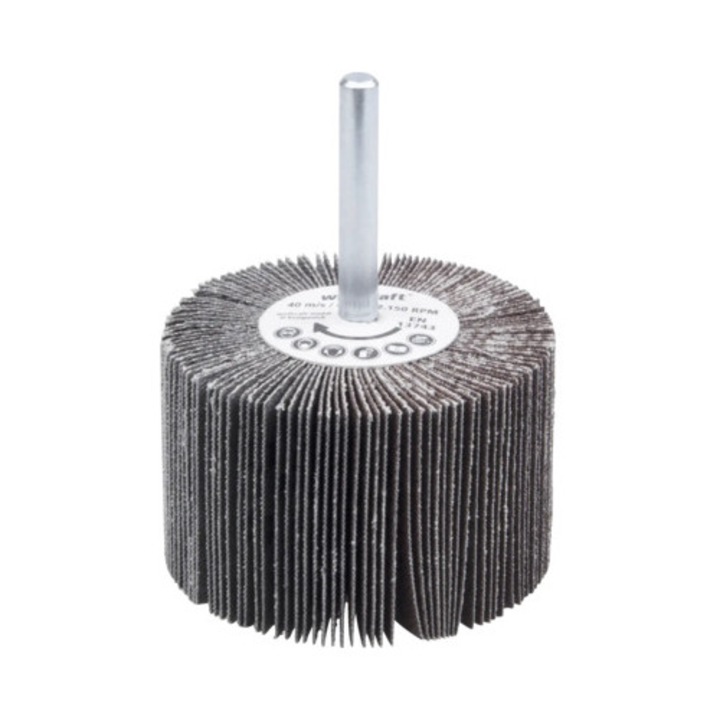 Perie abraziva Wolfcraft Ø60mm x 40mm, granulatie 150