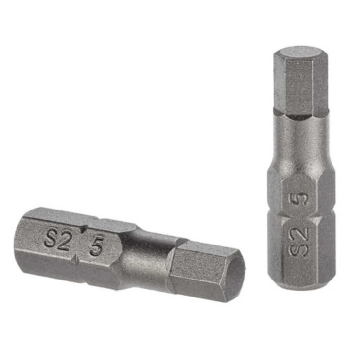 Biti S2 H5 Dexter, otel, 25 mm (set 2 buc)