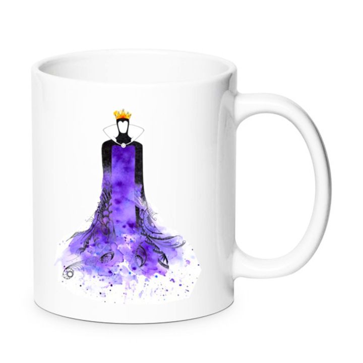Cana ceramica Evil Queen 330ml – Design No4, Calitate Premium, Se poate spala in masina de spalat vase