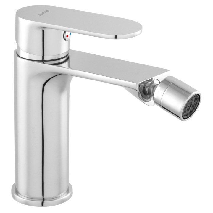 Baterie bidet Ferro Talassa, crom, design ergonomic, durabilitate mare
