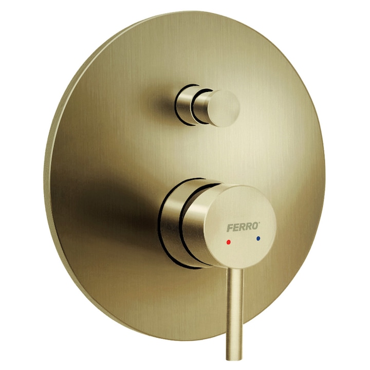 Baterie sanitara incastrata NOVASERVIS Ciriculus, aur periat, design modern, usor de intretinut