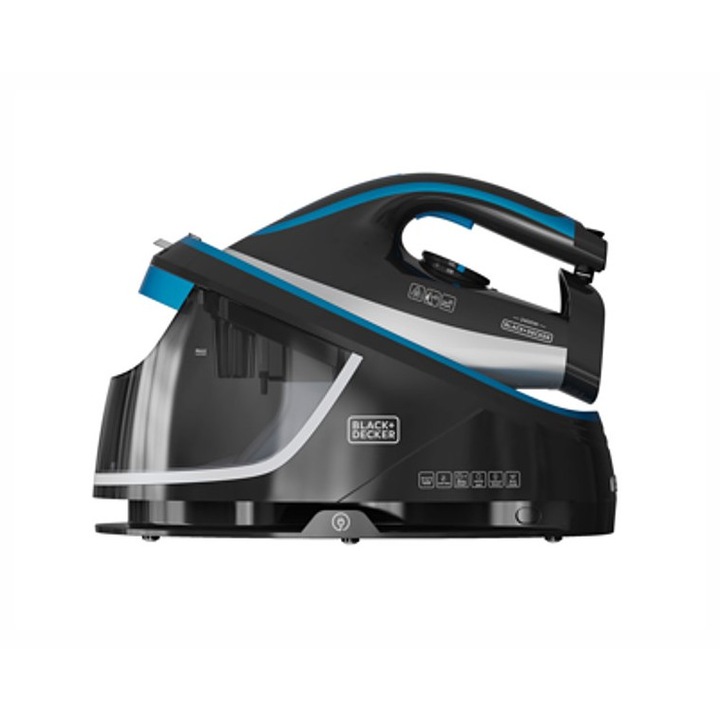 Fier de calcat enerator de abur Black+Decker BXSS2401E, 2400W, negru
