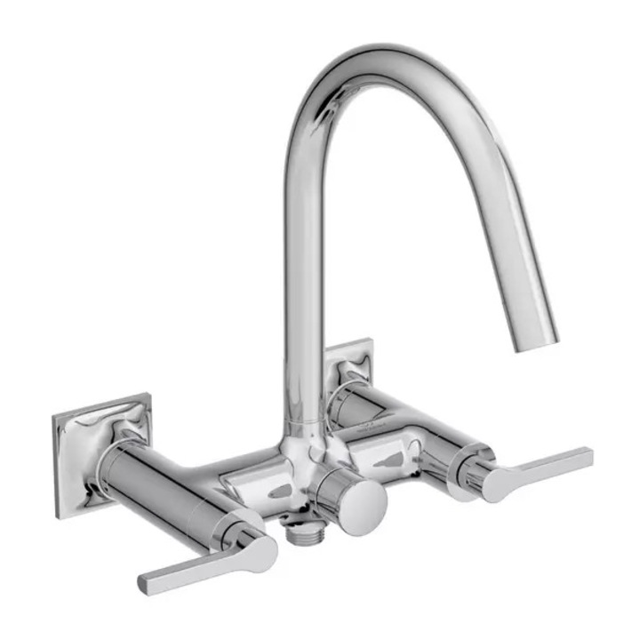 Ideal Standard Atelier Joy Neo csillogó krém káddal és zuhanyzóval ellátott csaptelep, dupla vezérléssel