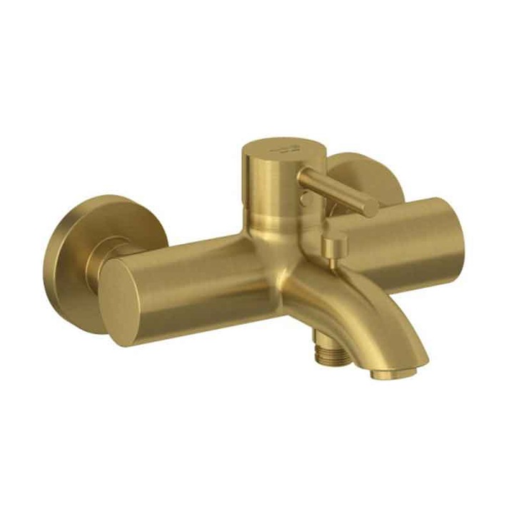 Kád-zuhany csaptelep, Kludi, Bozz, szálcsiszolt arany