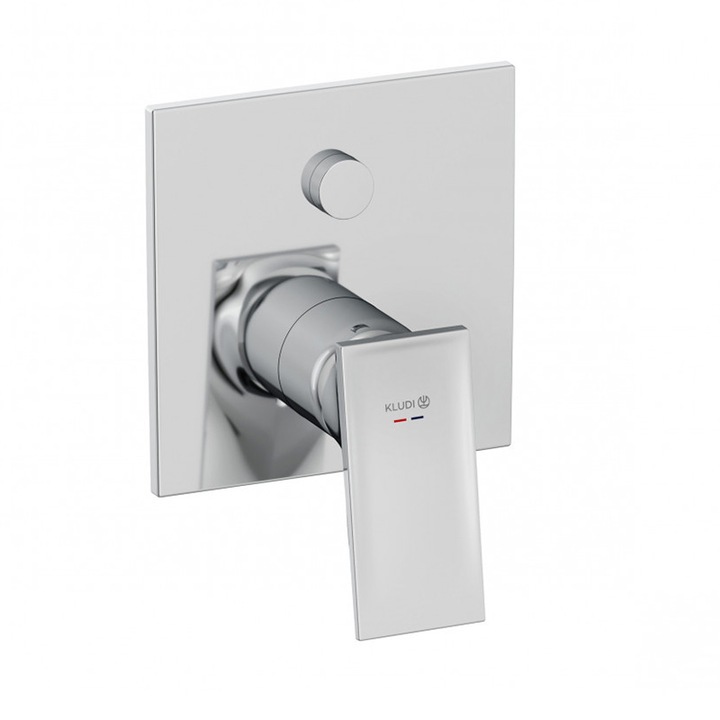 Kludi Decus zuhanybátéria, látható rész, króm