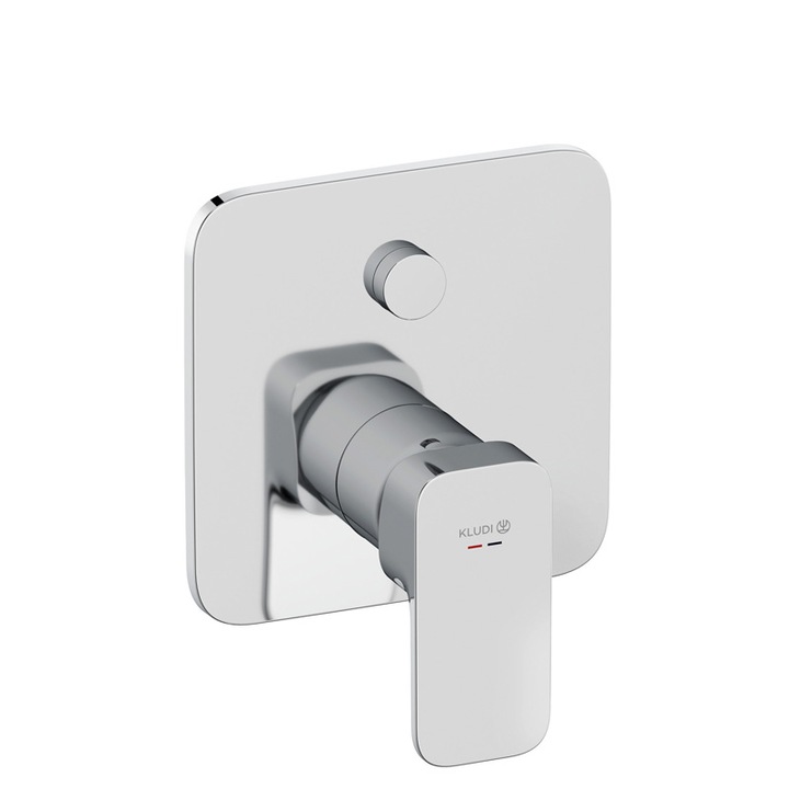 Смесител за вана-душ Kludi, Renon, вграден, видима част, хром