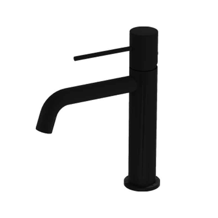 LaVita Verdi 100 mosdó csaptelep, matt fekete, szelep nélkül, mosdóra szerelhető