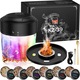 Afumatoare electrica pentru whisky, kit de afumatoare pentru cocktailuri reincarcabila USB-C cu ecran LED - Set cu 6 tipuri de lemn natural, fara butan, Cadoul ideal pentru iubitorii de cocktailuri