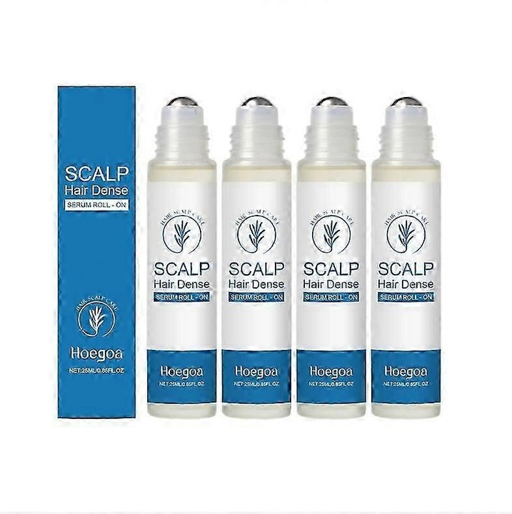 Serum pentru par cu rozmarin, Hoegoa tratament scalp, 25ml, set de 4 bucati
