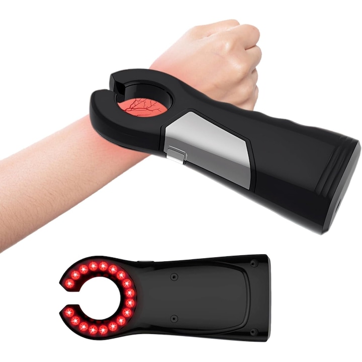 Detector de vene reincarcabil, 6W LED, negru, utilizare clinica si acasa