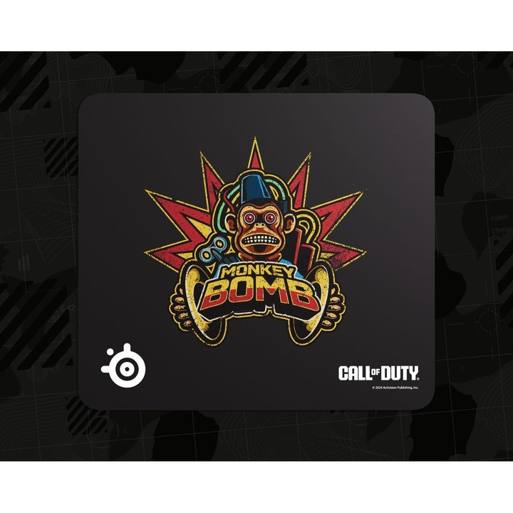 SteelSeries QcK L x Call of Duty: Monkey Bomb Edition Gaming Egerpad, multiszínű, 450x400x2mm
