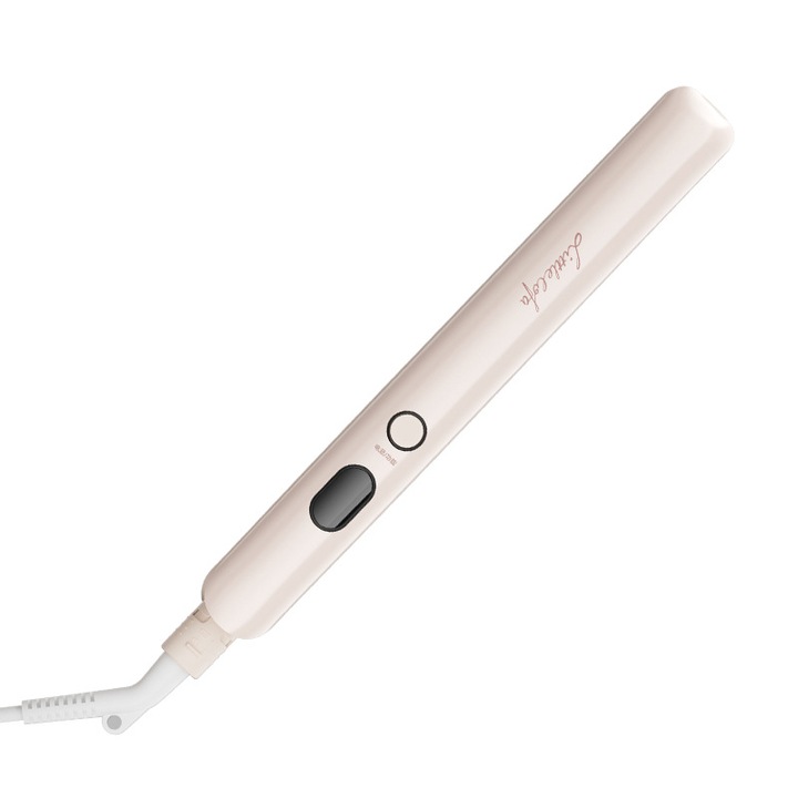 Професионална преса за коса Yaseingoo, с керамично покритие и бързо нагряване за 30 секунди и регулируема до 210 градуса, 12 температурни нива, за всички типове, розова