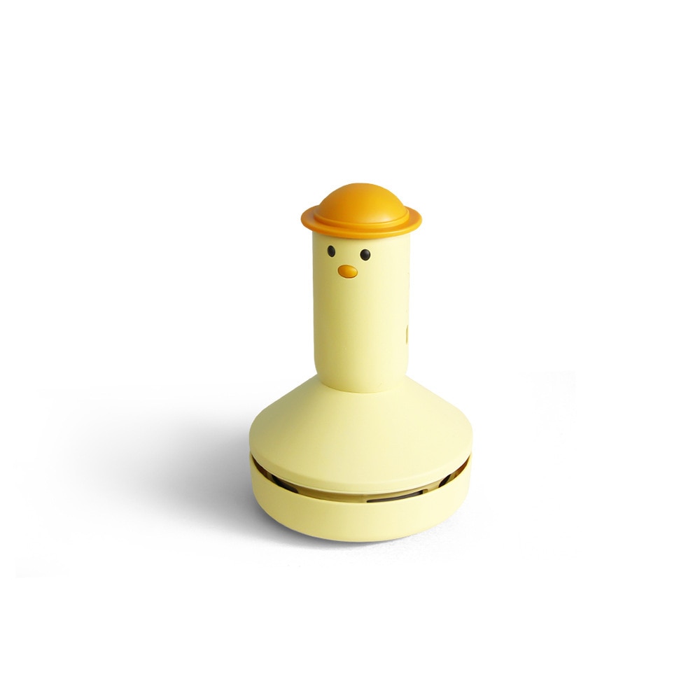 Aspirator mini desktop, portabil, reincarcabil 1200mAh, galben, utilizare 3 ore