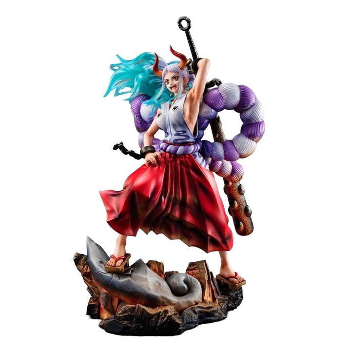 Statuetă PVC Yamato One Piece Portrait Of Pirates WA-MAXIMUM, Megahouse, 27 cm, multicolor.