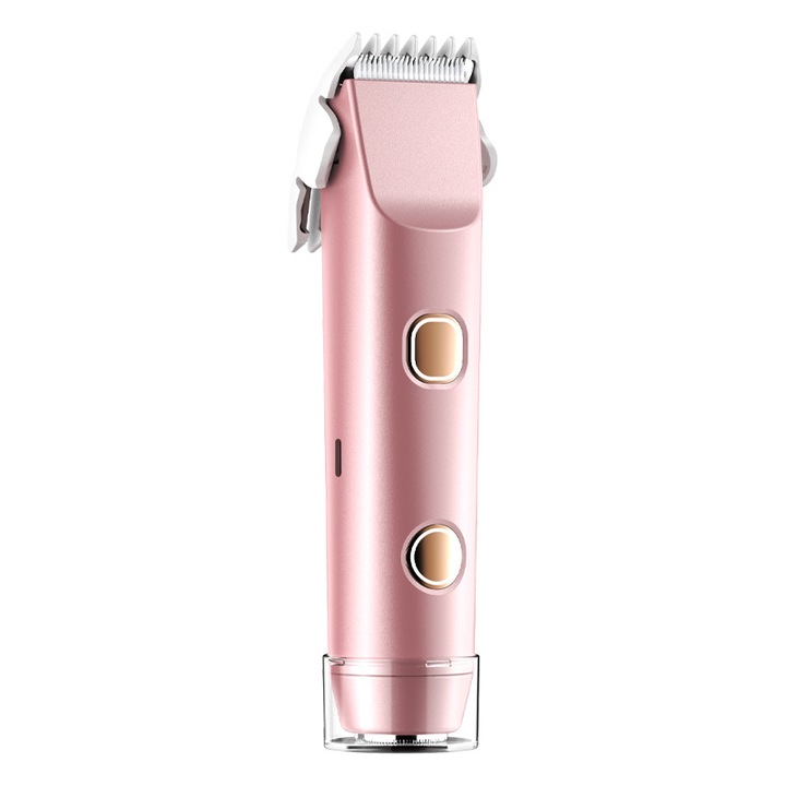 Epilator electric 2-in-1, roz auriu, waterproof, pentru corp, fata, subrat, bikini