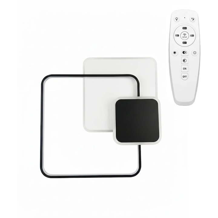 Lustra Toolight APP1712-C, Negru, LED, 50x50x4cm