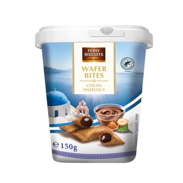 Неаполитански вафли, Feiny Biscuits, с какао и лешник, 150 г