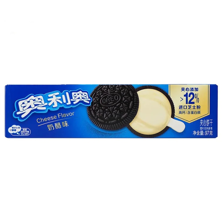 Biscuiți Oreo cu cremă de brânză, 97g