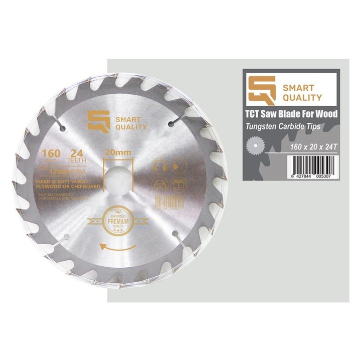 Panza fierastrau circular Smart Quality, 190x30mm, 24 dinti