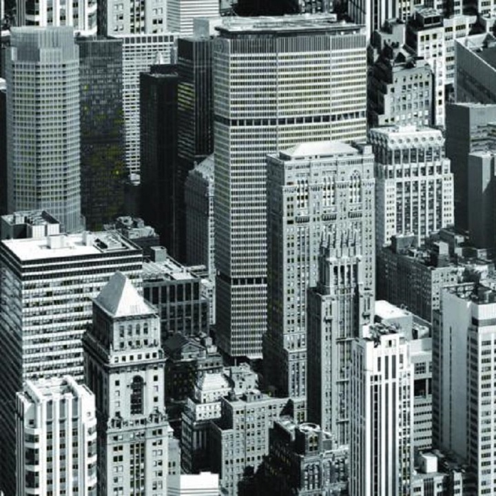 Стикер Градско небе, градски модел, сив, 90 см x 15 м, Venilia